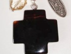 Black Agate Charm Necklace