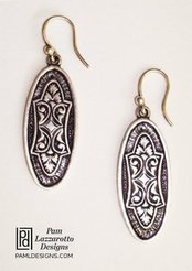 Stain Glass Collection - Sterling Silver Earrings - Item #1245-E