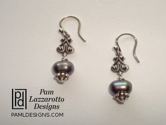 Misty Pearl Earrings - Item #1151-E