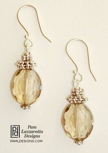 Sterling Crystal Earrings - Item #1438-E