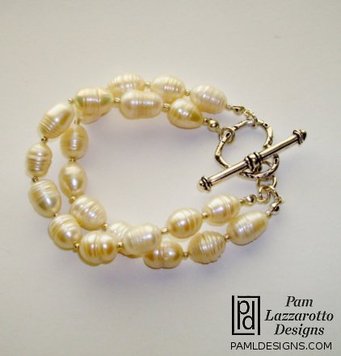 Double Pearl Bracelet - Item #1275-B