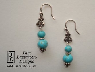 Oceania Blue Earrings - Item #1151-BE