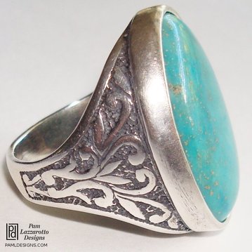 Sterling & Turquoise - Stone Ring - Item #1132-R