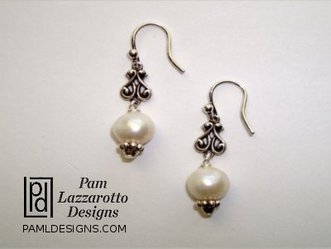 White Aura Earrings - Item #1151-WE