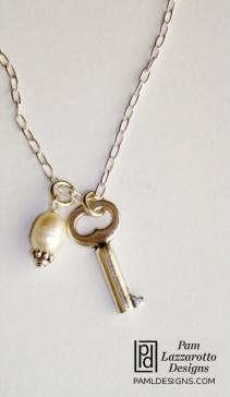 Sterling Key Necklace - Item #1327