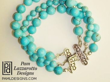Sterling & Turquoise - Stone Necklace - Item #1132-B