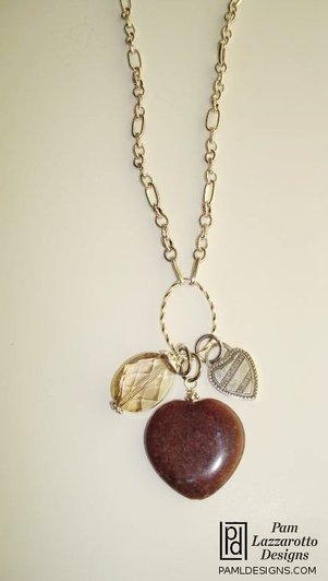 Heart Charm Necklace - Item #1351-3